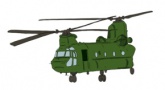 Vasalhat ovisjel helikopter (1,5x1,5cm)